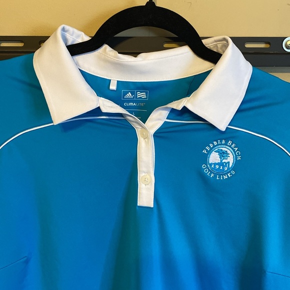 Adidas Long Sleeve Golf Pullover with iconic Pebble Beach logo. - Picture 2 of 8